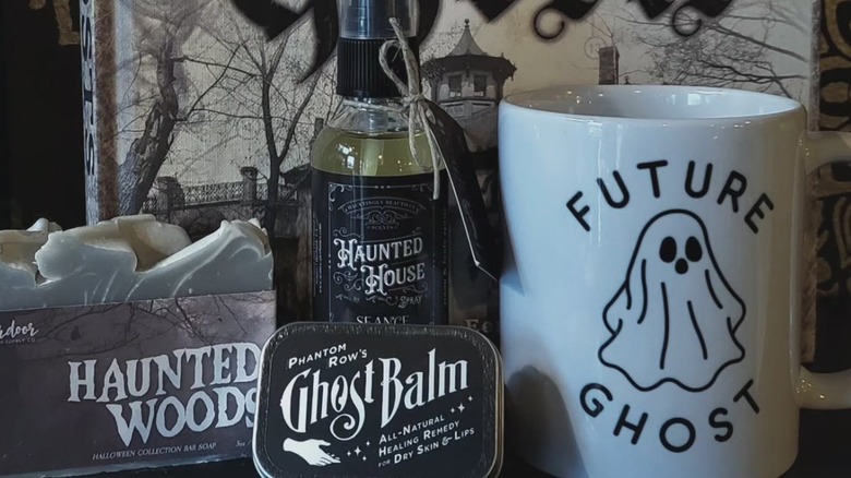 Haunted house and ghost merchandise at The Weeping Glass