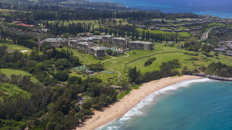 Aerial view of Kapalua Maui