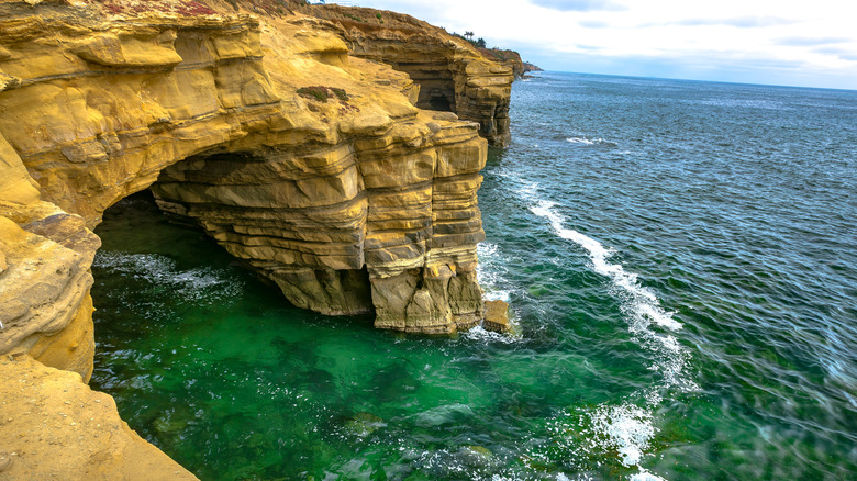 A cave at Sunset Cliffs in San Diego