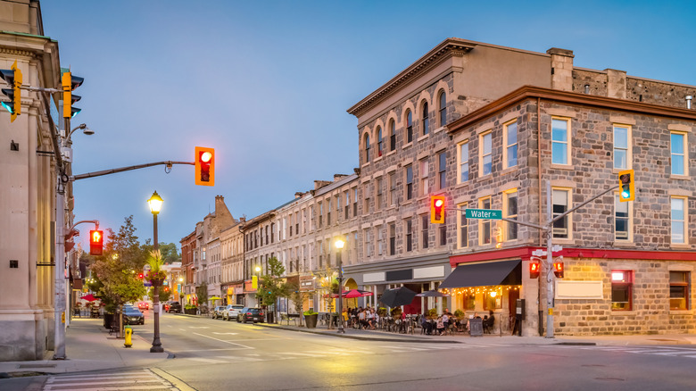 A street in historic downtown in Galt