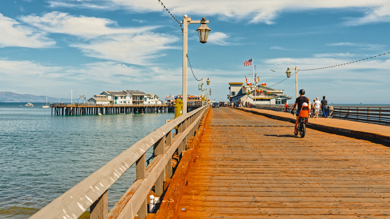 Biking Stearns Wharf