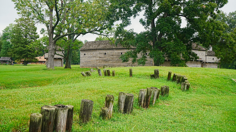 Fort Massac State Park on an overcast day