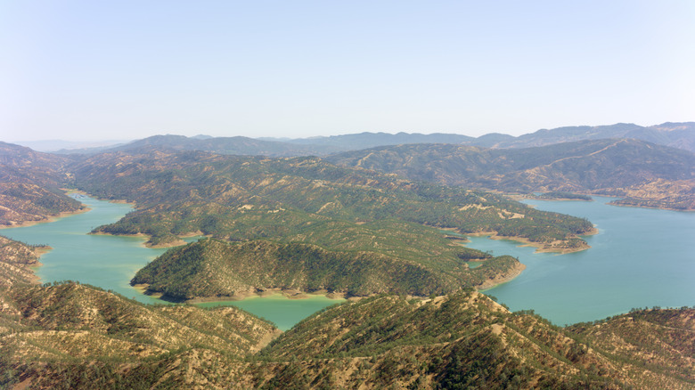 Aerial view of Lake Berryessa