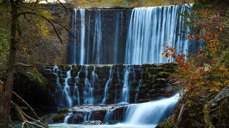 Mirror Lake Waterfall in Arkansas