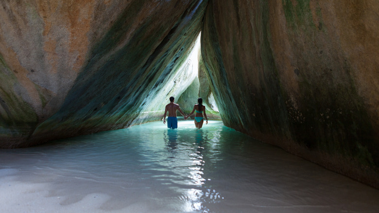 A passageway through The Baths