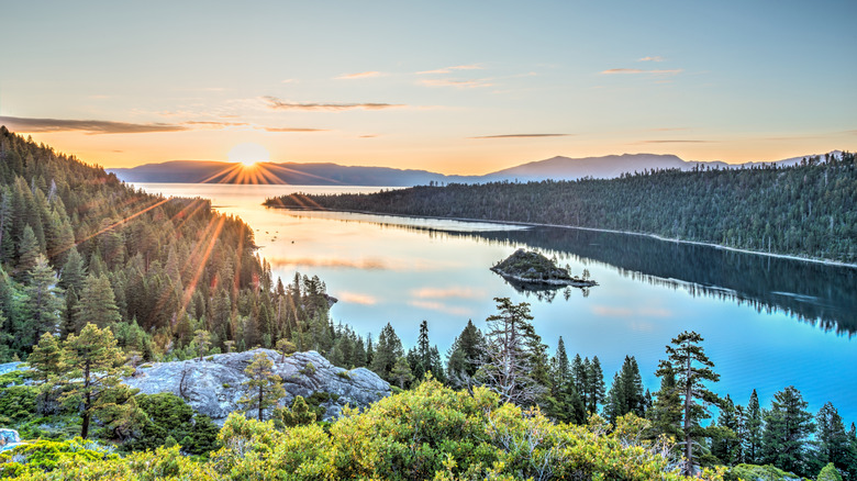 View of Lake Tahoe from Emerald Bay