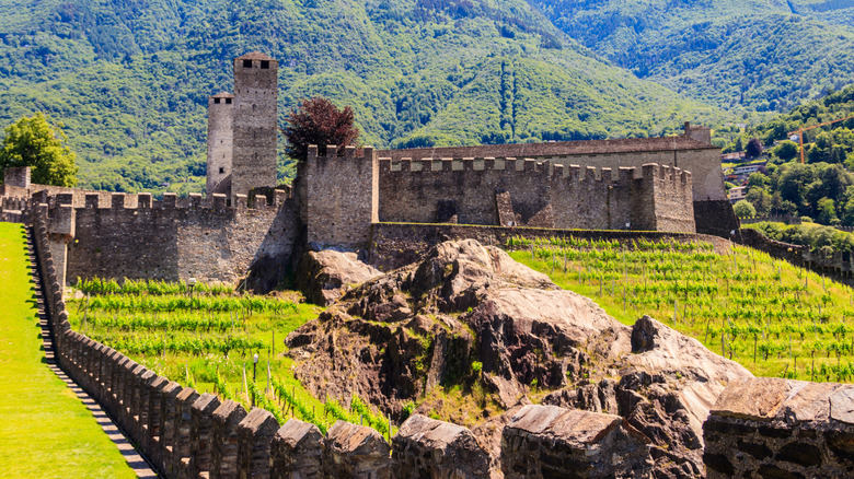 Fortress of Bellinzona in Switzerland.