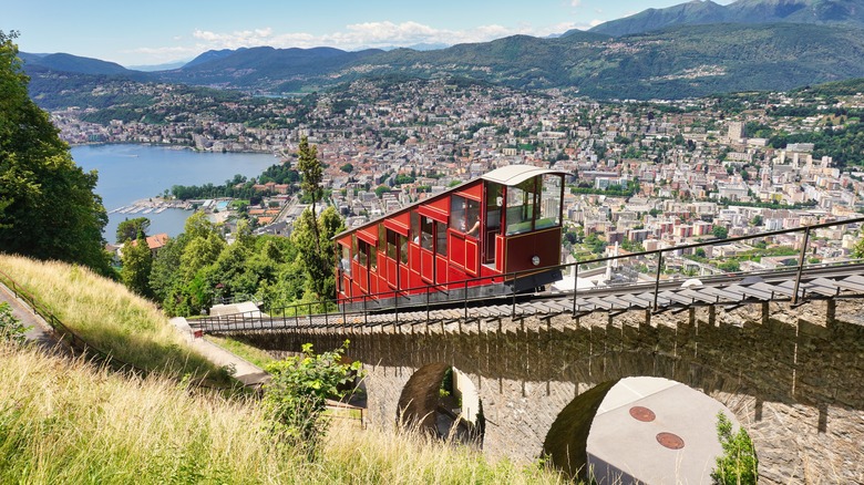 The funicular in Lugano