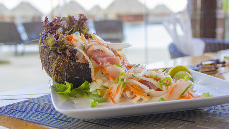 raw fish salad Tahiti
