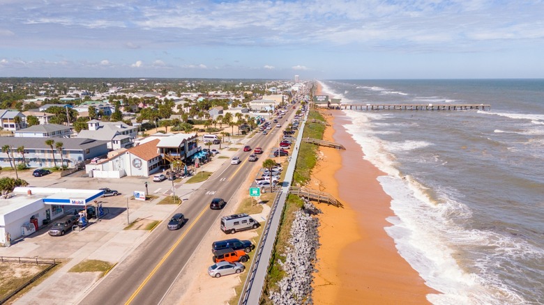 Aerial view of Flagler Beach