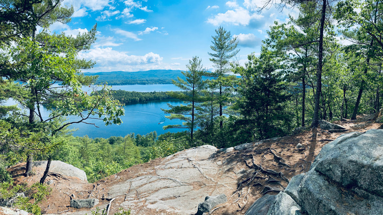 An overlook near Newfound Lake