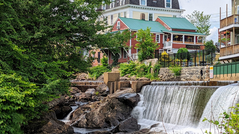 A waterfall near Bristol, NH