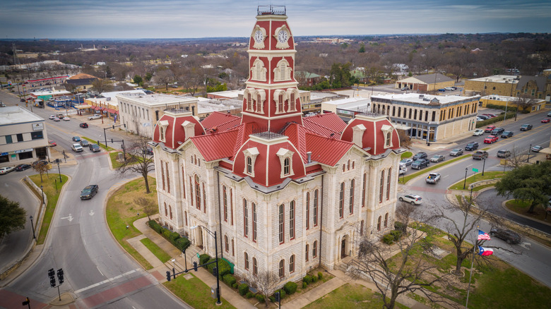 Parker County Courthouse in downtown Weatherford