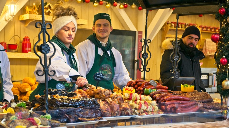 Food vendor, Budapest Christmas market