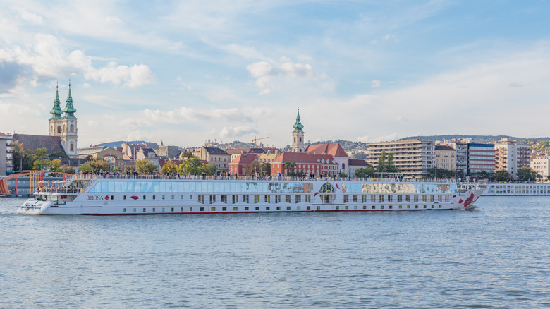 A-Rose cruise ship in Budapest