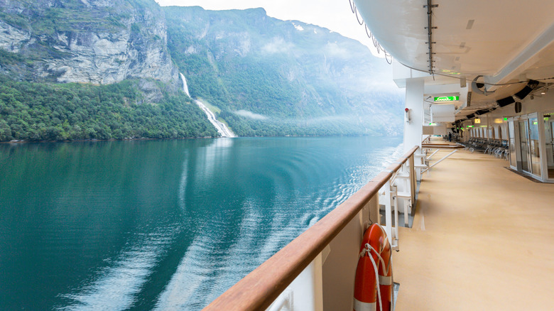 View from the deck of a Viking river boat