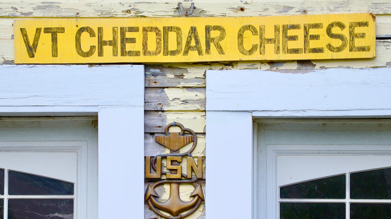 Sign for cheese in VT