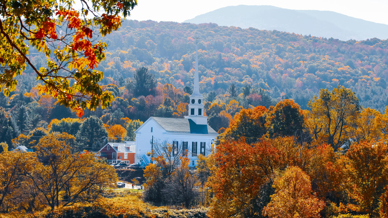 Fall view of Stowe