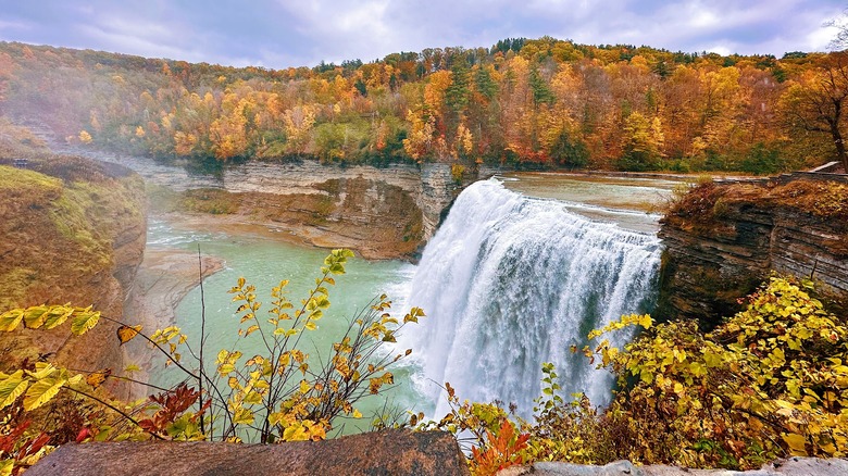 waterfall in Letchworth State Park