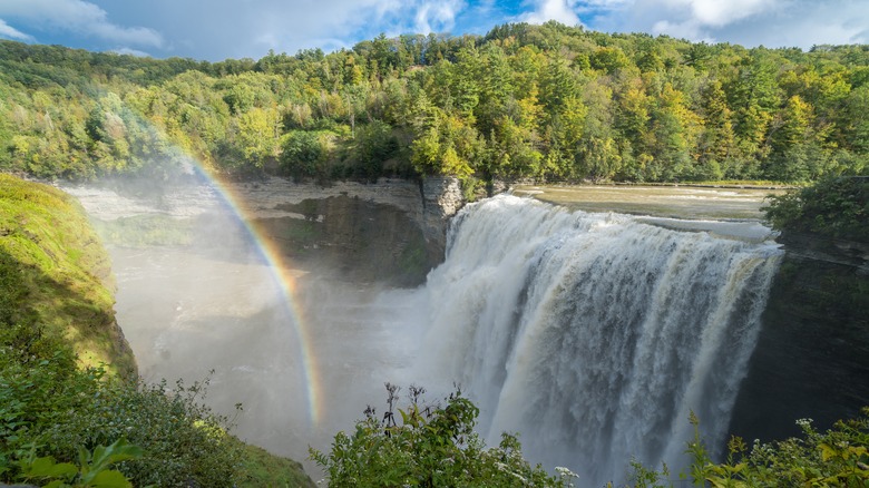 rainbow at Letchworth State Park