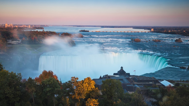 Niagara Falls at sunset