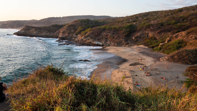 view from Mazunte's Punta Cometa