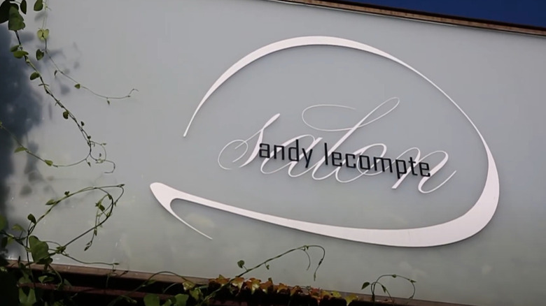 the front sign of the Andy LeCompte Salon in West Hollywood