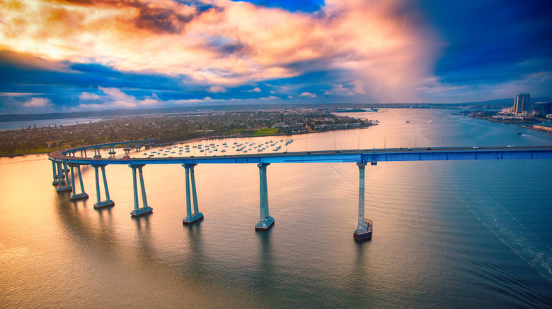 The bridge to Coronado Island, San Diego