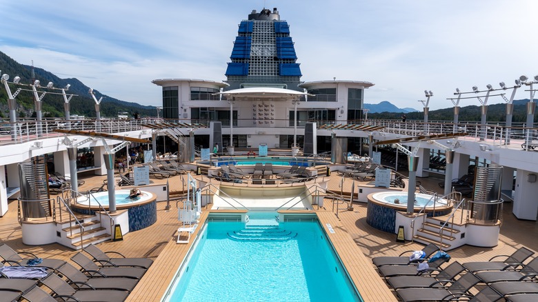 Celebrity Millenium cruise ship deck