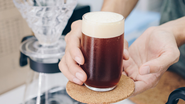 Nitro cold brew coffee