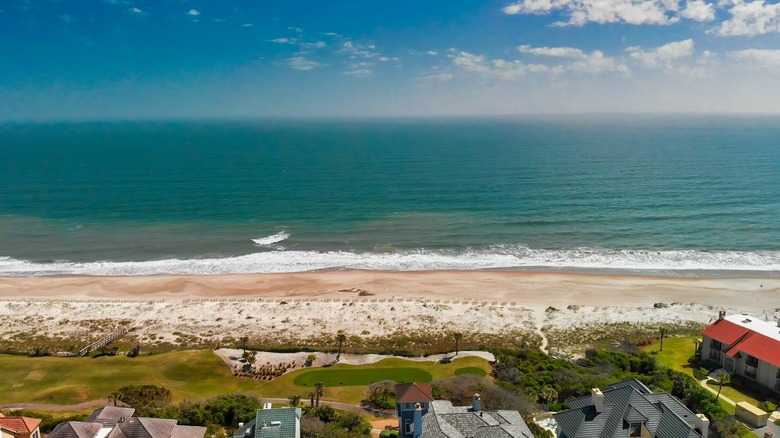 Amelia Island coastline in Florida