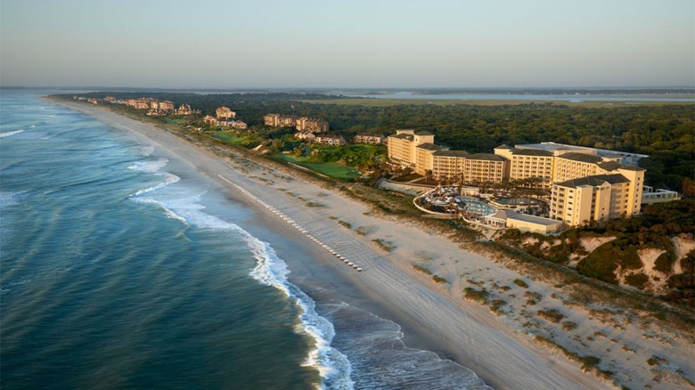 Aerial view of the Omni Amelia Island resort