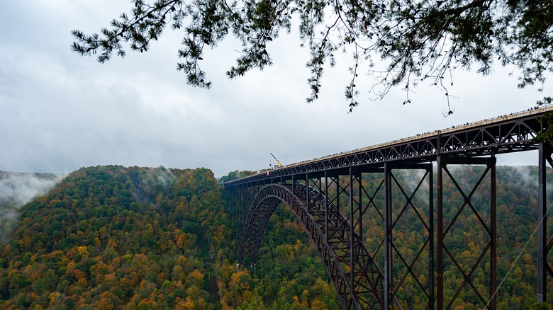 The New River Gorge Bridge is pictured at a West Virginia national park.