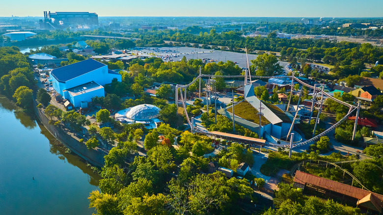 Aerial view of Indianapolis Zoo