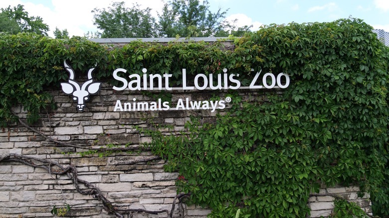 Saint Louis Zoo sign