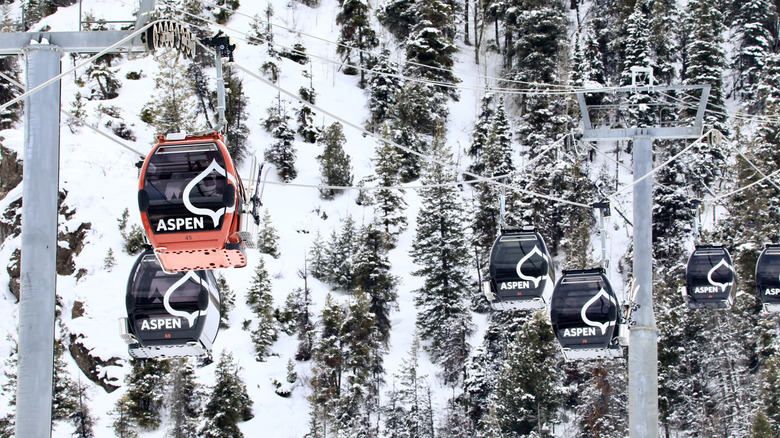 Gondolas in Aspen, Colorado