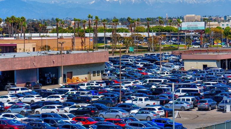 Parking lot in LA 