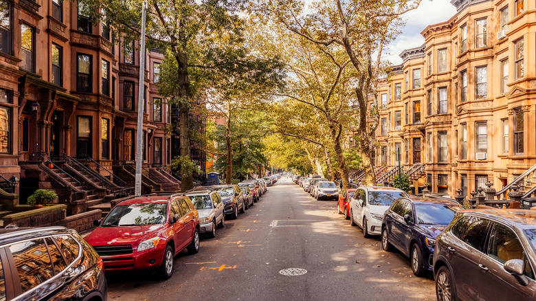 Parked cars in NYC 