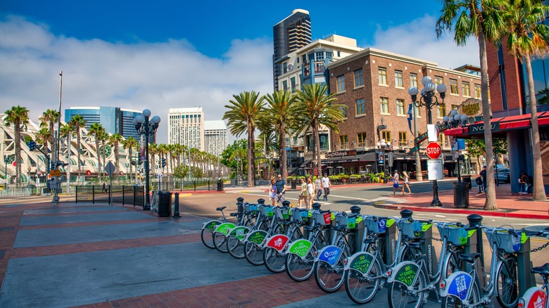 City bikes in San Diego