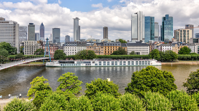 View of Frankfurt skyline