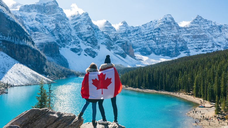 Couple in Banff National Park