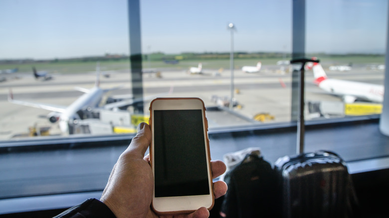 phone at airport