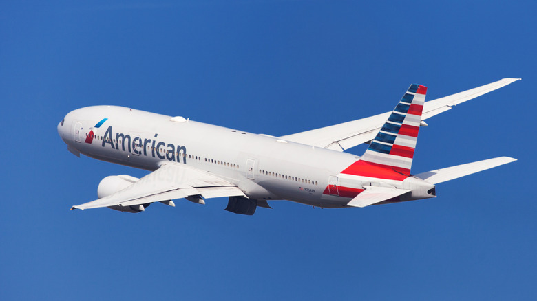 American Airlines Airplane in flight