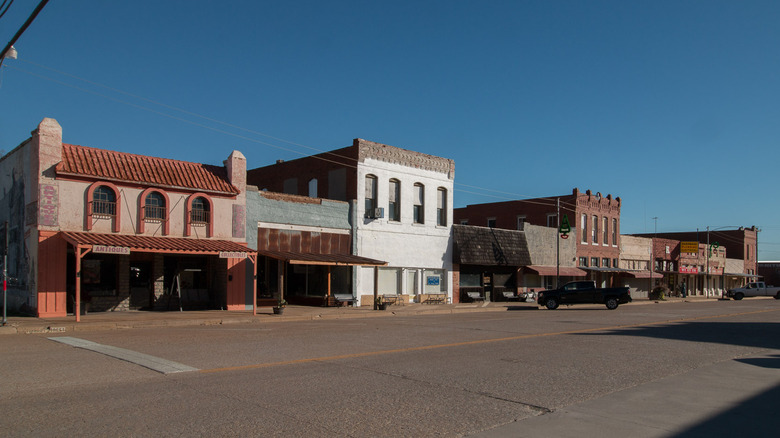 A quiet street in Downtown Baird