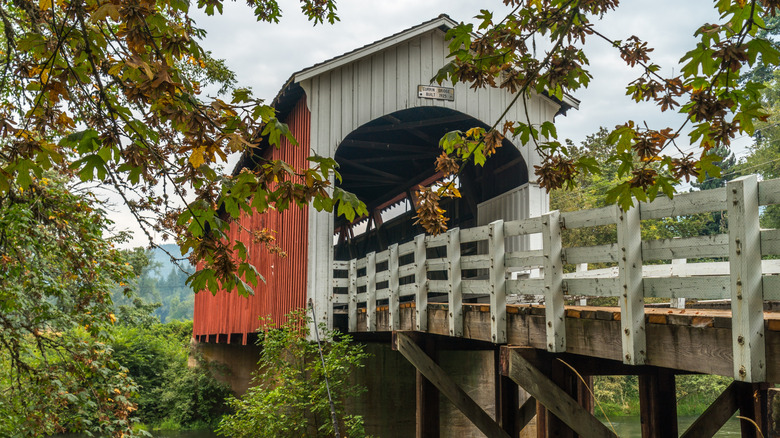 Currin Covered Bridge in Cottage Grove Oregon