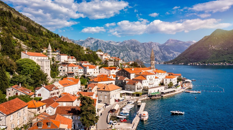 Perast seafront