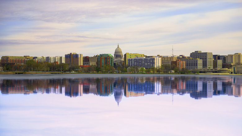 View of Madison skyline