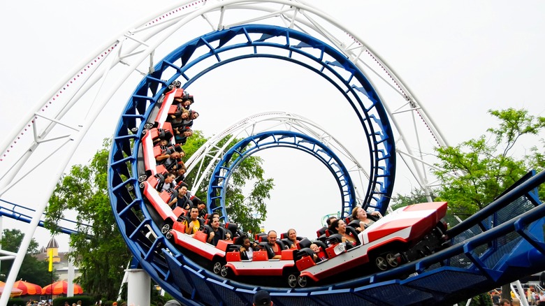 Roller coaster at Cedar Point