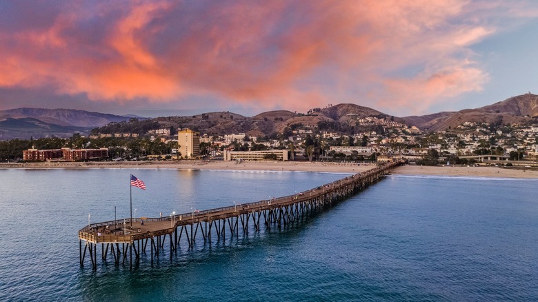 pier at sunset in Ventura