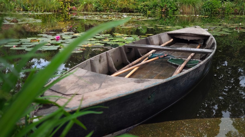 Canoe in Claude Monet's pond